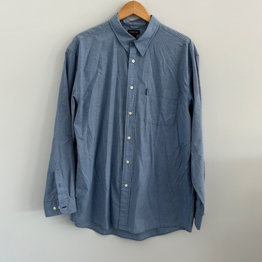 Structure long sleeve button down shirt‎ vintage